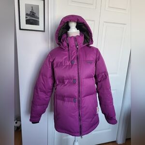 Orage Purple Down Puffer Winter Ski Snowboarding Jacket sz M